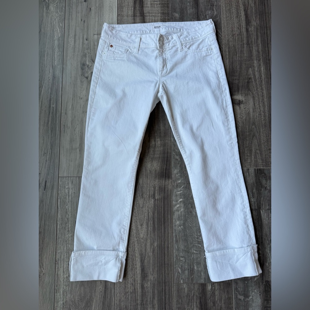 Hudson - Ginny Crop, straight with cuff; Sz 30;